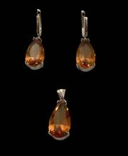 7432 - Set aretes y dije zultanita